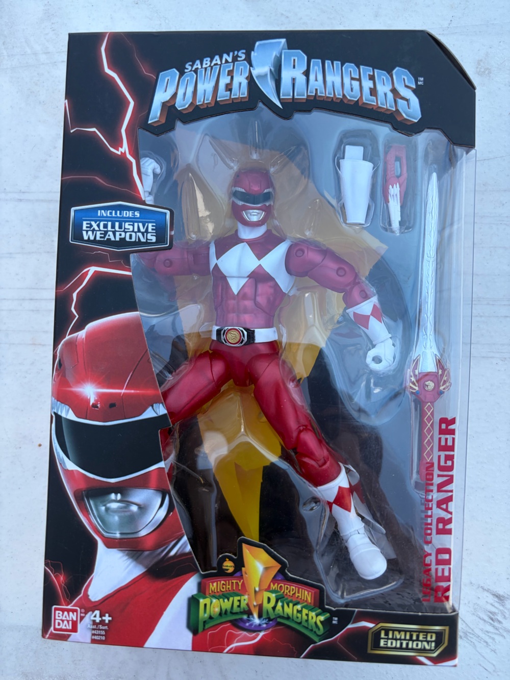 Power Rangers Red Ranger Action Figure - Mighty Morphin (Limited Edition)